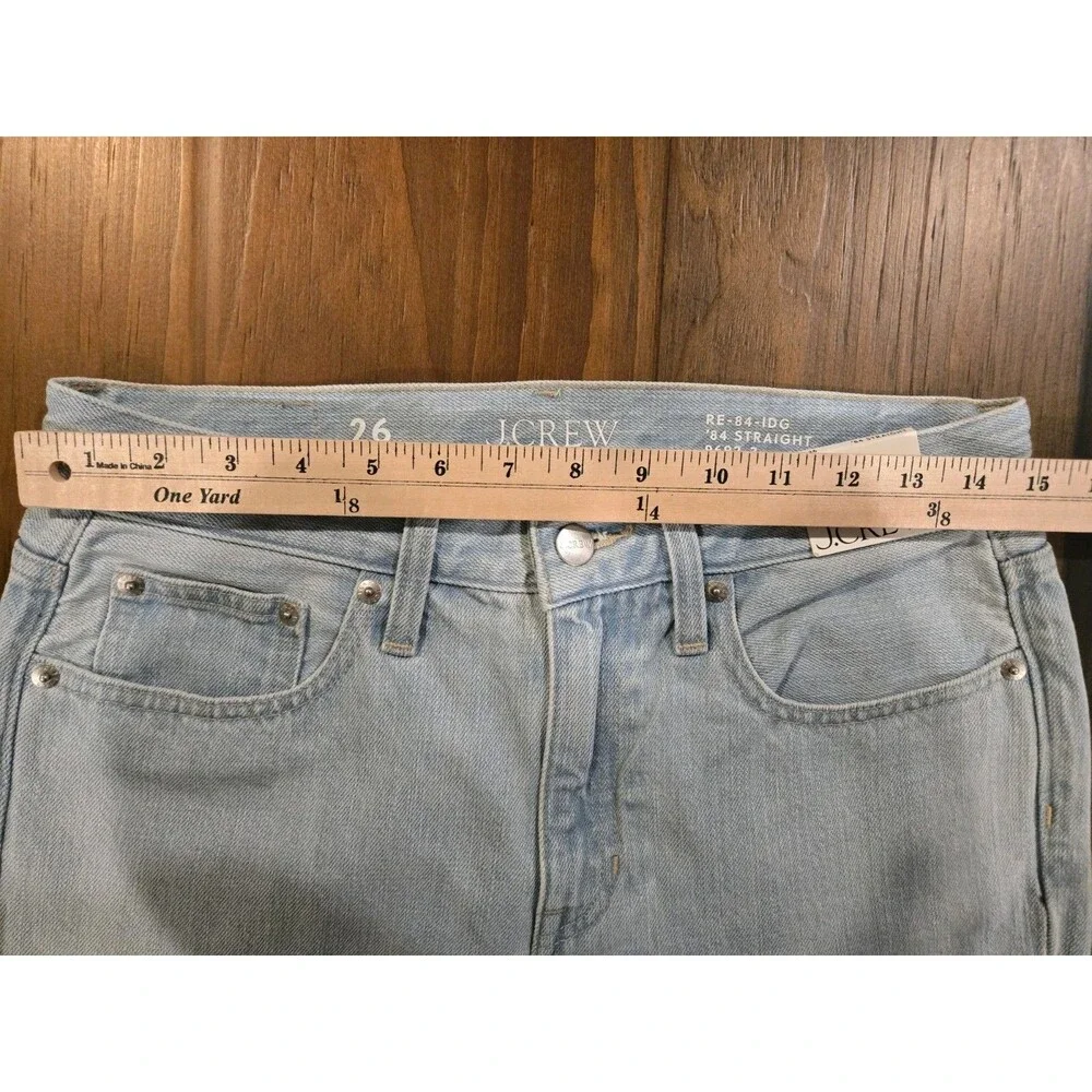 NWT J.Crew '84 Straight Jeans Light wash Women's 26 Reimagined